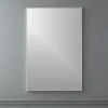 Infinity Silver Rectangular Wall Mirror 24"x36" -Cb2 InfinityRectMirr24x36SilvrSHF16