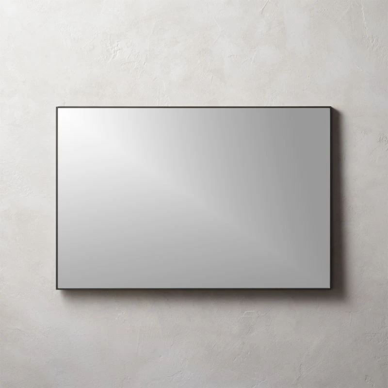 Infinity Black Rectangular Wall Mirror 24"x36" 4 Infinity Black Rectangular Wall Mirror 24"x36" - Image 2