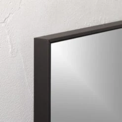 Infinity Black Rectangular Wall Mirror 24"x36" 10 Infinity Black Rectangular Wall Mirror 24"x36" -Cb2 InfinityRectMrrrBlk24X36ROS18