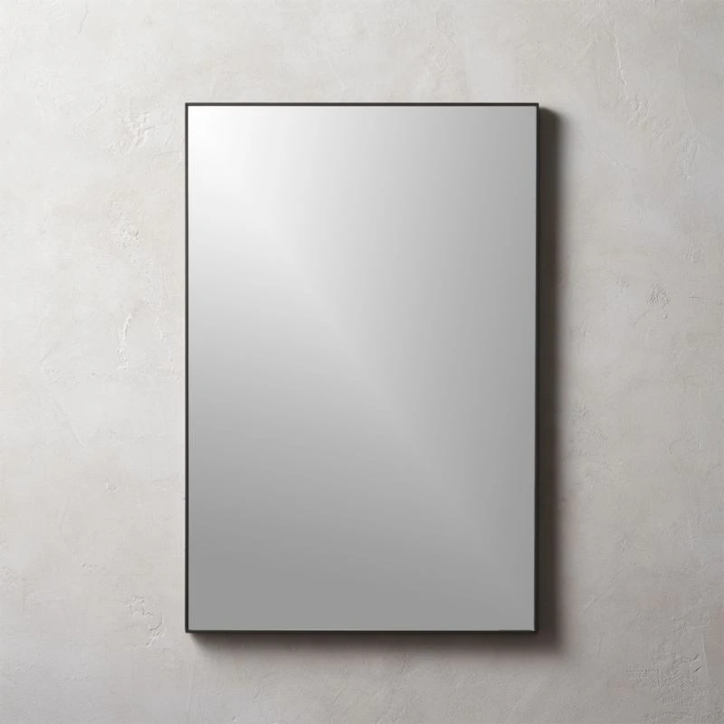 Infinity Black Rectangular Wall Mirror 24"x36" 3 Infinity Black Rectangular Wall Mirror 24"x36"