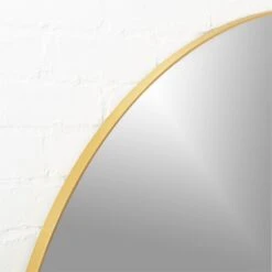 Infinity Brass Round Wall Mirror 48" 12 Infinity Brass Round Wall Mirror 48" -Cb2 InfinityRndMirror48inBrassROS20