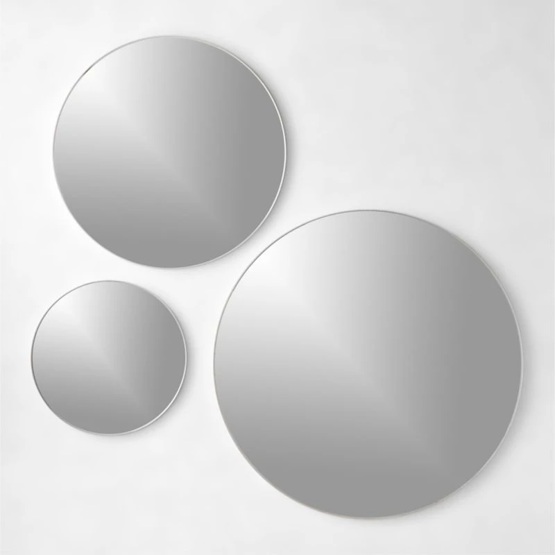Infinity Silver Round Wall Mirror 36" 6 Infinity Silver Round Wall Mirror 36" - Image 4