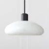 Iona Matte Black And Opaline Glass Pendant Light 2 Iona Matte Black And Opaline Glass Pendant Light -Cb2 IonaMttBlkOplnGlssPndntSHF21