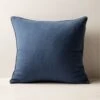 Ivy Blue Cashmere Throw Pillow With Down-Alternative Insert 20'' -Cb2 IvyChmrBlDnAltPllw20x20SHF23