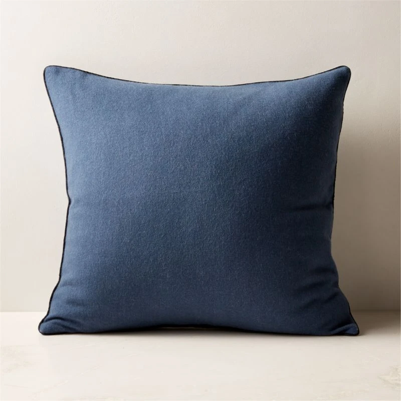 Ivy Blue Cashmere Throw Pillow With Down-Alternative Insert 20'' 3 Ivy Blue Cashmere Throw Pillow With Down-Alternative Insert 20''