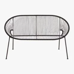 Ixtapa Black Outdoor Loveseat 11 Ixtapa Black Outdoor Loveseat -Cb2 IxtapaLoveseatBlackSOS20