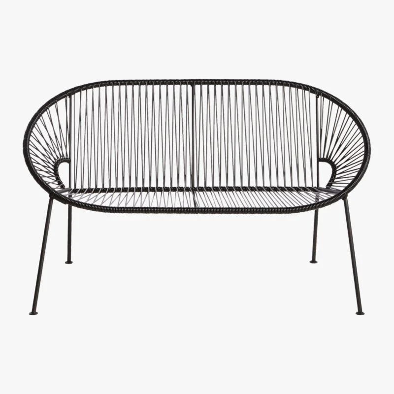 Ixtapa Black Outdoor Loveseat 5 Ixtapa Black Outdoor Loveseat - Image 3