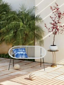 Brass Bird Outdoor Patio Side Table 15 Brass Bird Outdoor Patio Side Table -Cb2 IxtapaWhiteLoveseatAP19