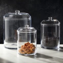 Snack Medium Glass Canister -Cb2 JFSnackGlassCanistersGroupFHS20