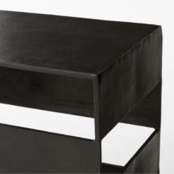 Jalousie Black Cast Aluminum Console Table -Cb2 JalousieAlmnConsoleTblAVSSF23
