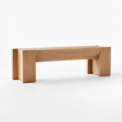 St. George Oak Wood Bench Large 11 St. George Oak Wood Bench Large -Cb2 JeromeByronBenchLrg3QSSF23