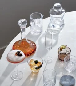 Dial Hand Cut Decanter -Cb2 JoplinCoupeCocktailGlassJL19