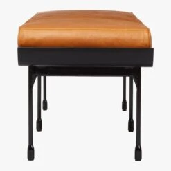 Juneau Leather And Metal Bench 12 Juneau Leather And Metal Bench -Cb2 JuneauLeatherNMetalBenchSDS20