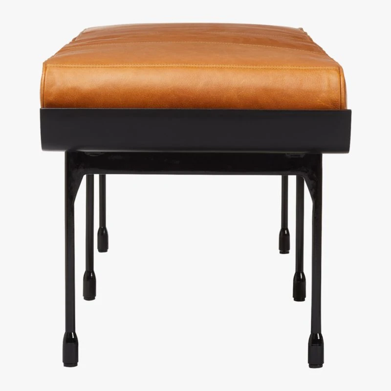 Juneau Leather And Metal Bench 7 Juneau Leather And Metal Bench - Image 5