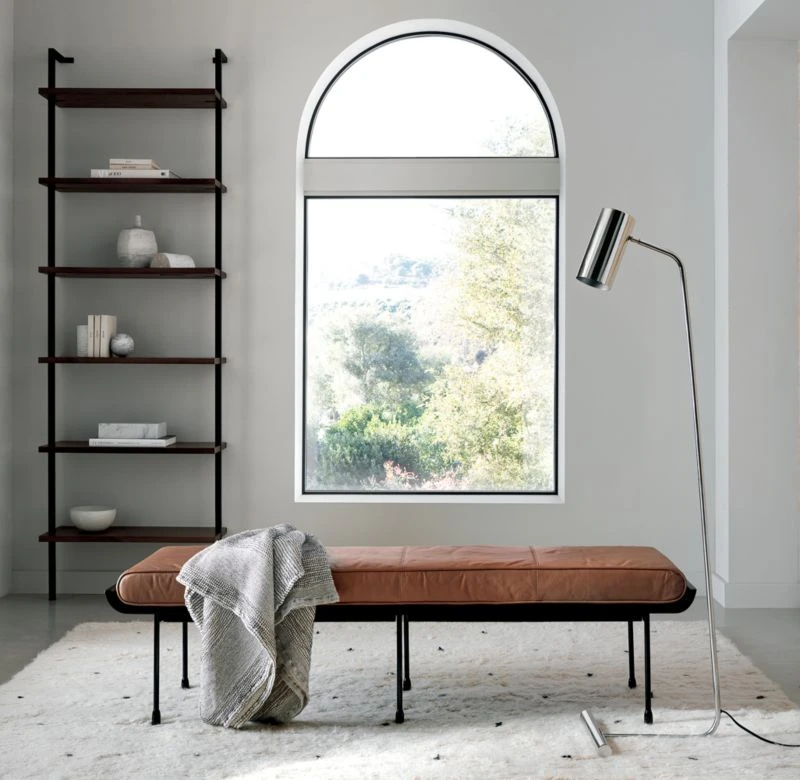 Juneau Leather And Metal Bench 4 Juneau Leather And Metal Bench - Image 2