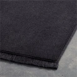 Kindred Organic Cotton Black Bath Mat 24"x36" -Cb2 KDKindredOrgCttnBkBathMatAVSHF21