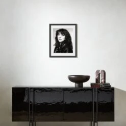 'Kate Bush' Photographic Print In Black Frame 17.75''x21.75'' -Cb2 KateBushPortraitBF17p5x21p5SHS23 3D