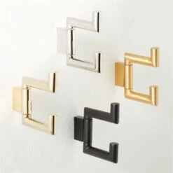 Kela Brushed Brass Swivel Hook -Cb2 KelaSwivelHookGroupFHF22