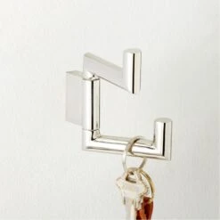 Kela Polished Nickel Swivel Hook -Cb2 KelaSwivelHookPldNklAVSHF22