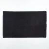 Kindred Organic Cotton Black Bath Mat 24"x36" -Cb2 KindredOrgCttnBkBathMatSSF21