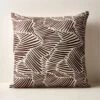 Kochi Embroidered Linen Throw Pillow With Down-Alternative Insert 20'' -Cb2 KochiLnEbdDnAltPllw20x20SHF23