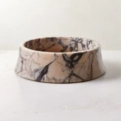 La Paloma Decorative Marble Bowl -Cb2 LaPalomaMarbleBowlAV2SHS23