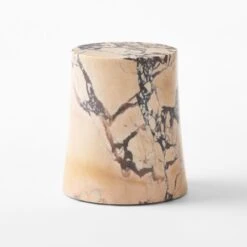 La Paloma Marble Outdoor Side Table 19 La Paloma Marble Outdoor Side Table -Cb2 LaPalomaSideTableAV4SSS23