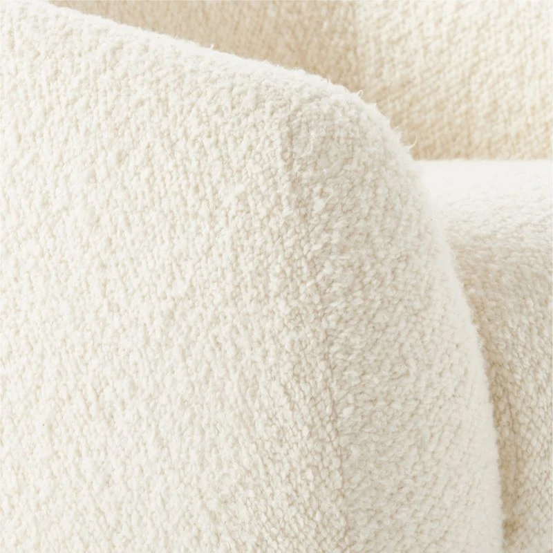 Laszlo Warm White Boucle Swivel Chair 8 Laszlo Warm White Boucle Swivel Chair - Image 6