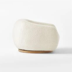 Laszlo Warm White Boucle Swivel Chair 13 Laszlo Warm White Boucle Swivel Chair -Cb2 LaszloWrmWhtBclSwvlChairSDSSF23