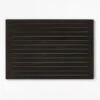 Lateral Black Teak Bath Mat 21.75"x32" -Cb2 LateralBkTkBthmt21p75x32SSF21