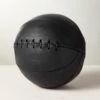 Leather Head Small Black Leather Basketball -Cb2 LeatherHeadMnBkLtrBsktblSHF19