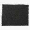 Leno Handwoven Black Jute Area Rug 5'x8' 2 Leno Handwoven Black Jute Area Rug 5'x8' -Cb2 LenoBlkNBlkJtRug8x10SSF23