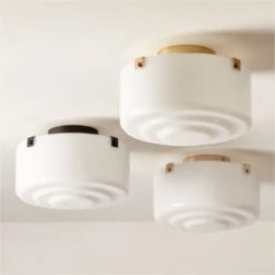 Lenon Matte Black Flush Mount Light -Cb2 LenonFlushMountsGroupFHF22