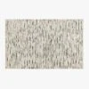 Levi Handknotted New Zealand Wool Black And Ivory Area Rug 5'x8' -Cb2 LeviNZWlBkNWtRug5x8SSF22