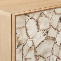 Lina Stone And White Oak Credenza -Cb2 LinaStoneCredenzaAVSSF22