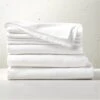 EUROPEAN FLAXâ„¢-Certified Linen White Full/Queen Bedding Set 1 EUROPEAN FLAXâ„¢-Certified Linen White Full/Queen Bedding Set -Cb2 LinenBundleWhiteFQSHF21