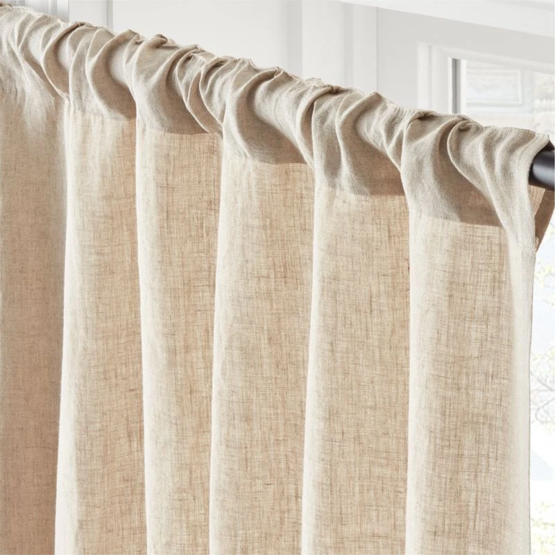 EUROPEAN FLAX™-Certified Linen Natural Window Curtain Panel 48''x84'' 5 EUROPEAN FLAX™-Certified Linen Natural Window Curtain Panel 48''x84'' - Image 3