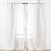 Warm White Linen Sheer Window Curtain Panel 48"x84" -Cb2 LinenShrIvoryPanel96inSHF21