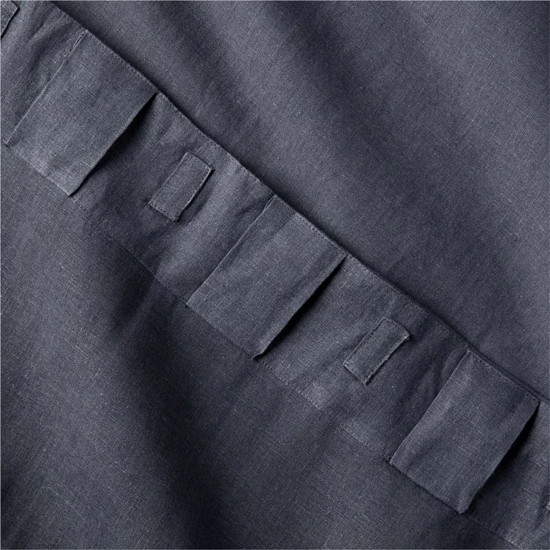 EUROPEAN FLAX™-Certified Linen Smokey Blue Window Curtain Panel 48''x84'' 7 EUROPEAN FLAX™-Certified Linen Smokey Blue Window Curtain Panel 48''x84'' - Image 5