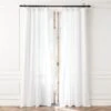 EUROPEAN FLAXâ„¢-Certified Linen White Window Curtain Panel 48''x84'' 2 EUROPEAN FLAXâ„¢-Certified Linen White Window Curtain Panel 48''x84'' -Cb2 LinenWhite96CurtainPnlSHS23
