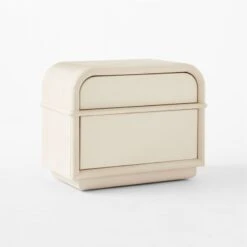 Lobos 2-Drawer White Wood Nightstand 11 Lobos 2-Drawer White Wood Nightstand -Cb2 LobosAshNLthrNightstand3QSSS23