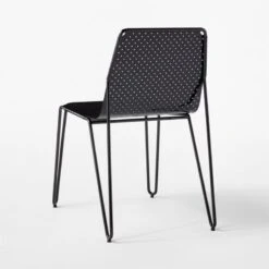 Loch Black Metal Outdoor Dining Chair 12 Loch Black Metal Outdoor Dining Chair -Cb2 LochBlkMtlDiningChair3QBSSS22