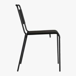 Lucinda Black Outdoor Patio Stacking Chair -Cb2 LucindaStackingChairBlackSdS16