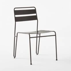 Luther Black Metal Outdoor Dining Chair 12 Luther Black Metal Outdoor Dining Chair -Cb2 LutherBlkDiningChair3QSSS23