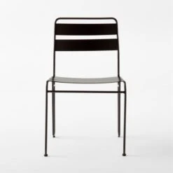 Luther Black Metal Outdoor Dining Chair 11 Luther Black Metal Outdoor Dining Chair -Cb2 LutherBlkDiningChairSOSSS23