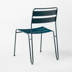 Luther Teal Metal Outdoor Dining Chair 14 Luther Teal Metal Outdoor Dining Chair -Cb2 LutherTealDiningChair3QBSSS23