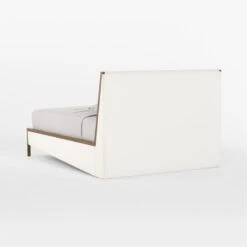 Malena White Boucle Queen Bed 14 Malena White Boucle Queen Bed -Cb2 MalenaQueenBed3QBSSF22