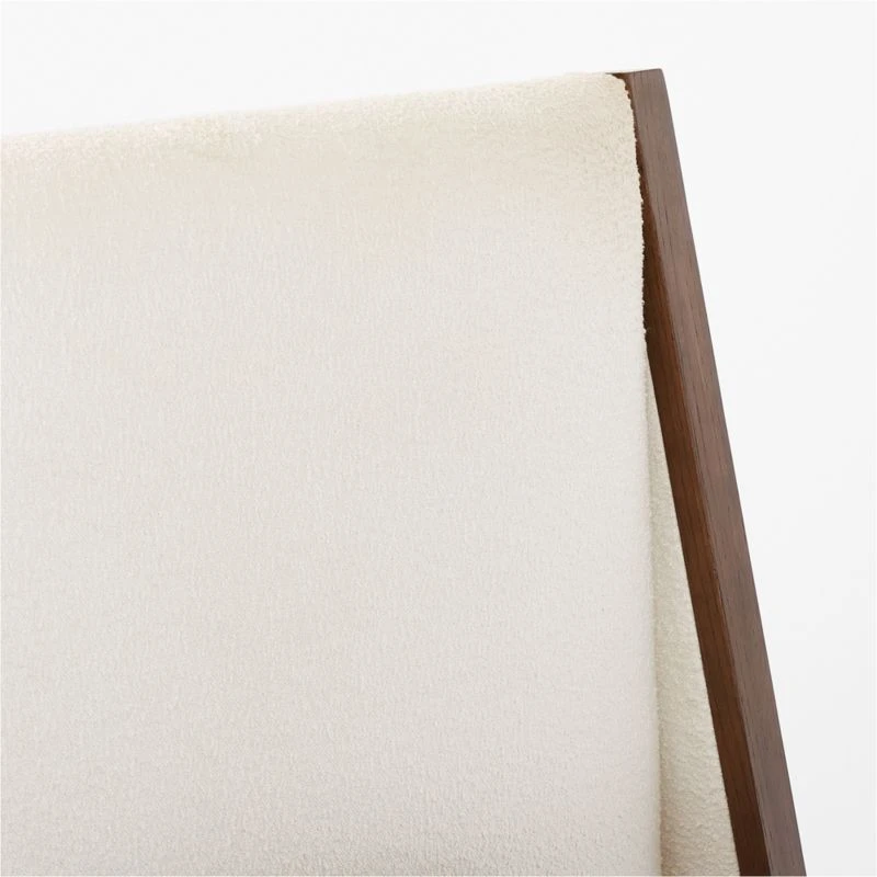 Malena White Boucle Queen Bed 9 Malena White Boucle Queen Bed - Image 7