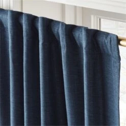 Mali Sea Storm Silk Viscose Window Curtain Panel 48''x84'' -Cb2 MaliSilkSeaStorm96PanelAV2SHS23