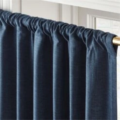 Mali Sea Storm Silk Viscose Window Curtain Panel 48''x84'' -Cb2 MaliSilkSeaStorm96PanelAVSHS23